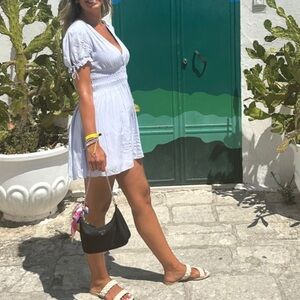 Sunday Best Lilac Purple Short Sleeve Mini Dress